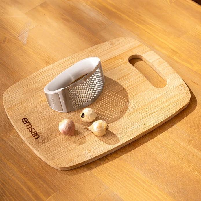 Emsan Soft Stainless Steel Garlic Press - Emsan Jordan