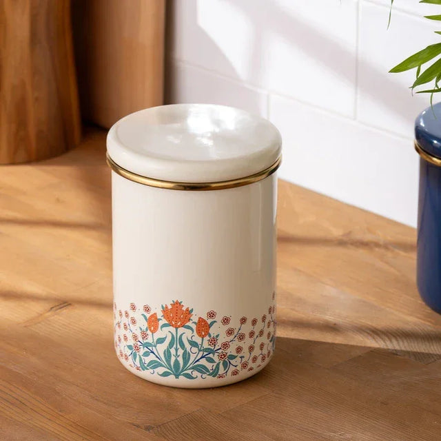 Emsan Hasbahçe Large Size Enamel Jar - Emsan Jordan