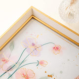 Emsan Flora Tray Gold – 31×46 cm - Emsan Jordan