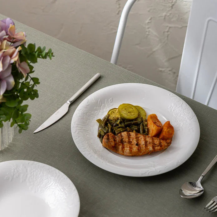 Istanbul Porcelain Magnolia Serving Plate 26 cm - Emsan Jordan