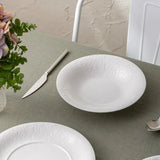 Istanbul Porcelain Magnolia Deep Plate 22 cm - Emsan Jordan