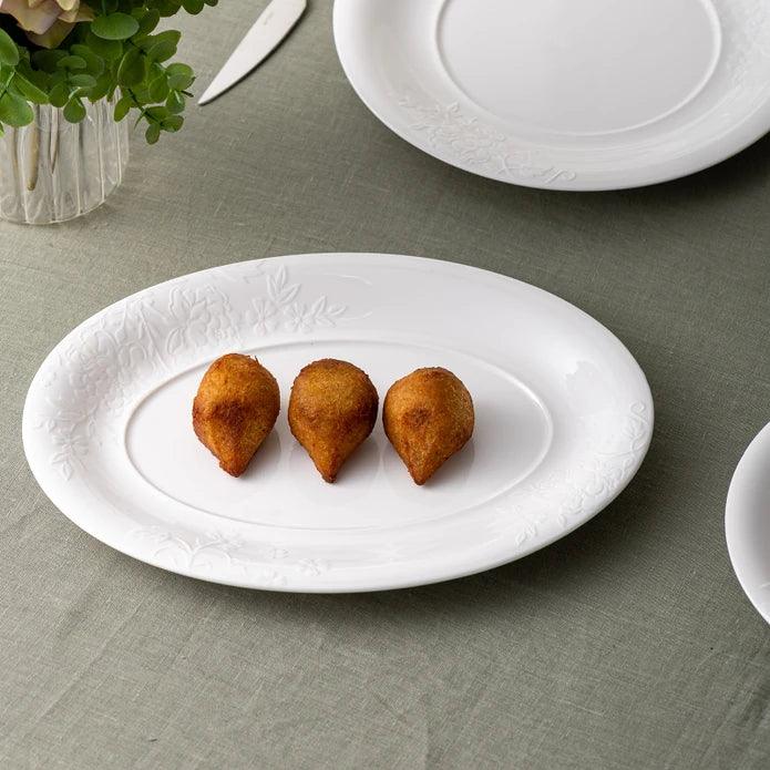 Istanbul Porcelain Magnolia Canoe Plate 30 cm - Emsan Jordan