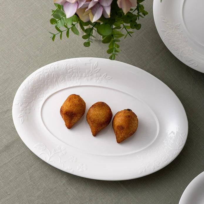 Istanbul Porcelain Magnolia Canoe Plate 30 cm - Emsan Jordan