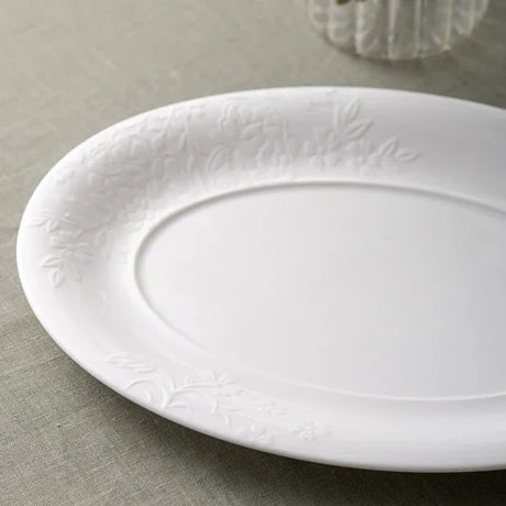 Istanbul Porcelain Magnolia Canoe Plate 35 cm - Emsan Jordan