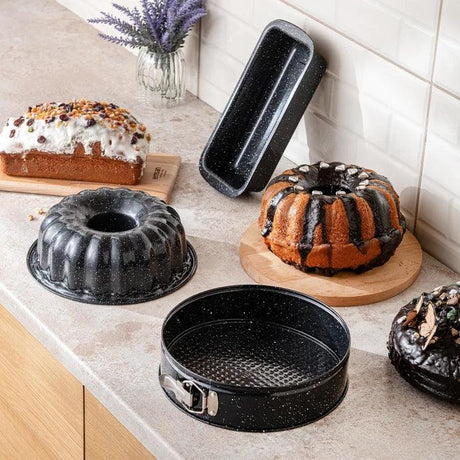 Emsan Wellbake 3-Piece Cake Mold Set Black - Emsan Jordan