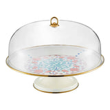 Emsan Hasbahçe Enamel Cake Stand with Dome – 31 cm - Emsan Jordan