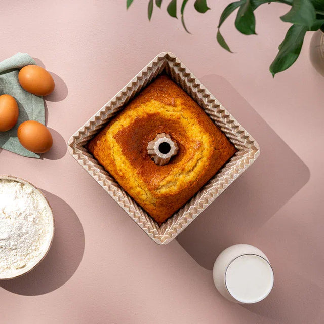 Emsan Square Cake Mold Light Gold - Emsan Jordan