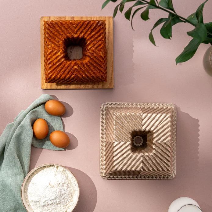 Emsan Square Cake Mold Light Gold - Emsan Jordan