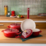 Emsan Red Royal 7-Piece Cookware Set - Emsan Jordan
