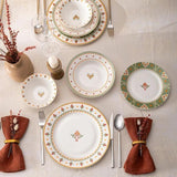 Emsan New Bone Ethnic 24-Piece Round Dinner Set for 6 People - Emsan Jordan