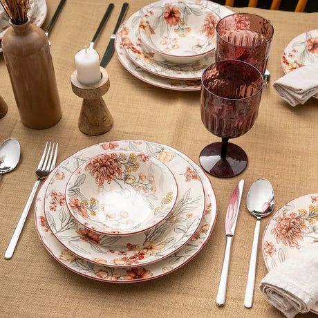 Istanbul Porcelain Ayasofya 24-Piece Dinner Set for 6 People - Emsan Jordan