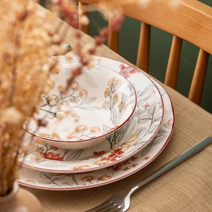 Istanbul Porcelain Ayasofya 24-Piece Dinner Set for 6 People - Emsan Jordan