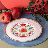 Istanbul Porcelain Nar Fine Bone Serving Plate Red – 27 cm - Emsan Jordan