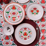 Istanbul Porcelain Nar Fine Bone Serving Plate Red – 27 cm - Emsan Jordan