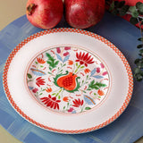 Istanbul Porcelain Nar Fine Bone Serving Plate Red – 27 cm - Emsan Jordan