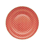 Istanbul Porcelain Nar Fine Bone Cake Plate Red 21 cm - Emsan Jordan