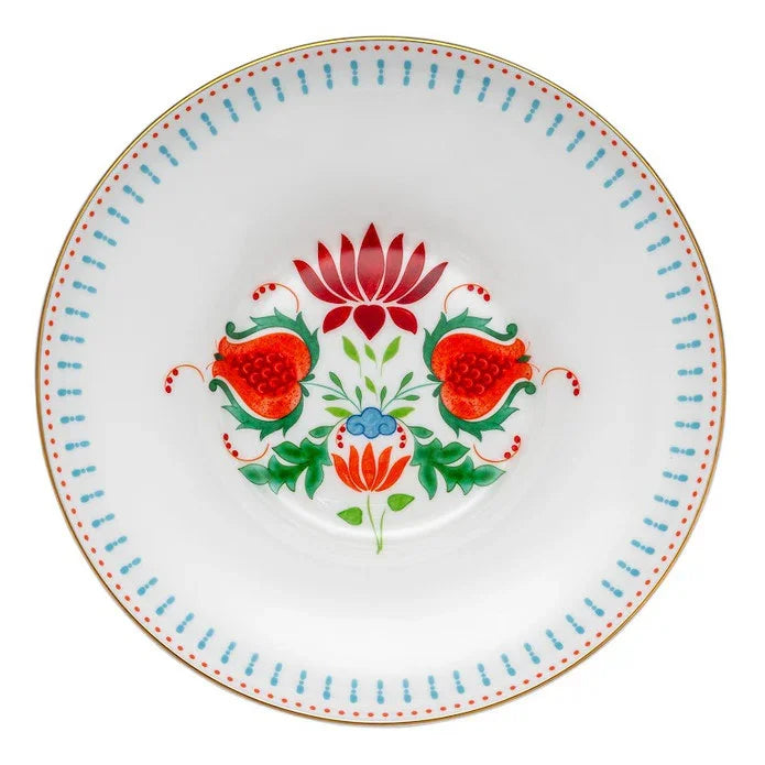 Istanbul Porcelain Nar Fine Bone Deep Plate Blue 22 cm - Emsan Jordan