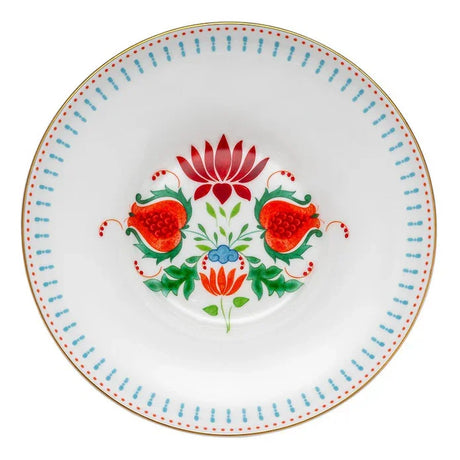 Istanbul Porcelain Nar Fine Bone Deep Plate Blue 22 cm - Emsan Jordan