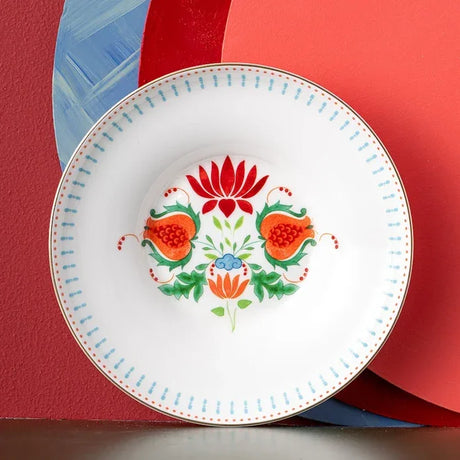 Istanbul Porcelain Nar Fine Bone Deep Plate Blue 22 cm - Emsan Jordan