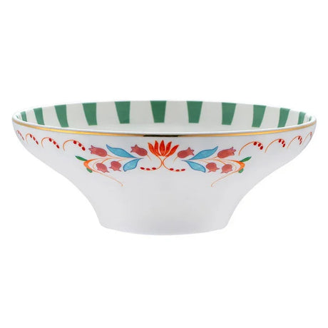 Istanbul Porcelain Nar Fine Bone Bowl Green 14 cm - Emsan Jordan