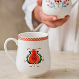 Istanbul Porcelain Nar New Bone Mug Green 250 ml - Emsan Jordan