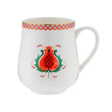 Istanbul Porcelain Nar New Bone Mug Green 250 ml - Emsan Jordan