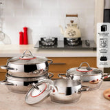 Emsan Seylan 8-Piece Cookware Set - Emsan Jordan