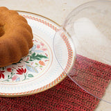 Emsan Nar Enamel Cake Stand with Dome – 31 cm - Emsan Jordan