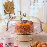 Emsan Nar Enamel Cake Stand with Dome – 31 cm - Emsan Jordan