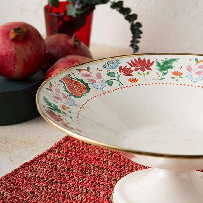 Emsan Nar Enamel Fruit Bowl 32 cm - Emsan Jordan