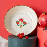Emsan Nar Enamel Deep Plate 18 cm - Emsan Jordan