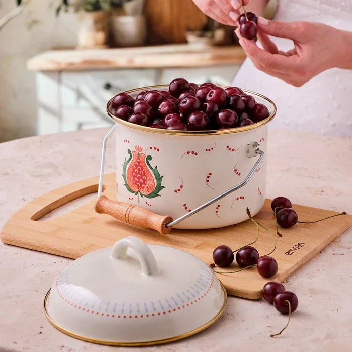 Emsan Nar Enamel Pot - Emsan Jordan