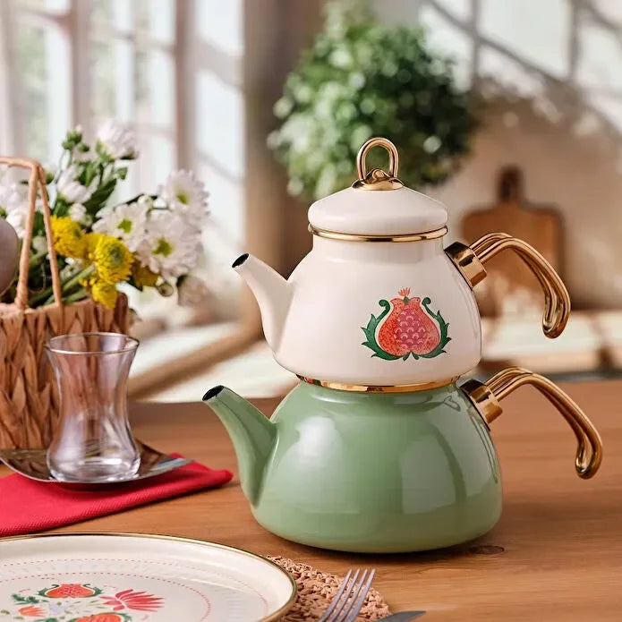 Emsan Nar Emaye Glory Mini Teapot Set - Emsan Jordan