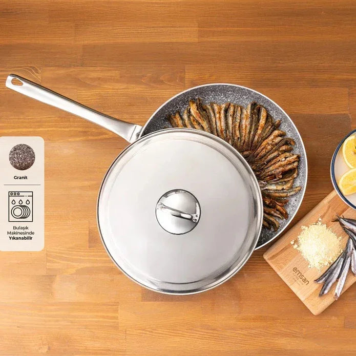 Emsan Fishy Granite Fish Pan 32 cm - Emsan Jordan