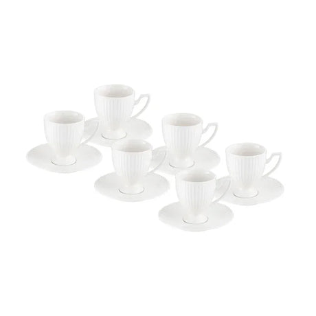 Istanbul Porcelain Mahir 6-Person Coffee Cup Set 90 ml - Emsan Jordan