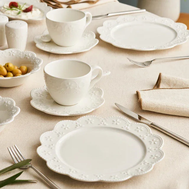 Istanbul Porcelain Akay 32-Piece Breakfast Set for 6 People - Emsan Jordan