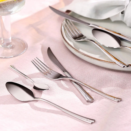 Emsan Accura 84-Piece 12-Person Fork, Spoon, and Knife Set - Emsan Jordan