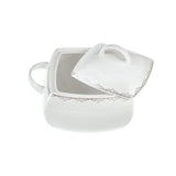 Emsan Fine Bone Yeni Lotus 61-Piece 12-Person Square Dinner Set - Emsan Jordan