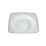 Emsan Fine Bone Yeni Lotus 61-Piece 12-Person Square Dinner Set - Emsan Jordan