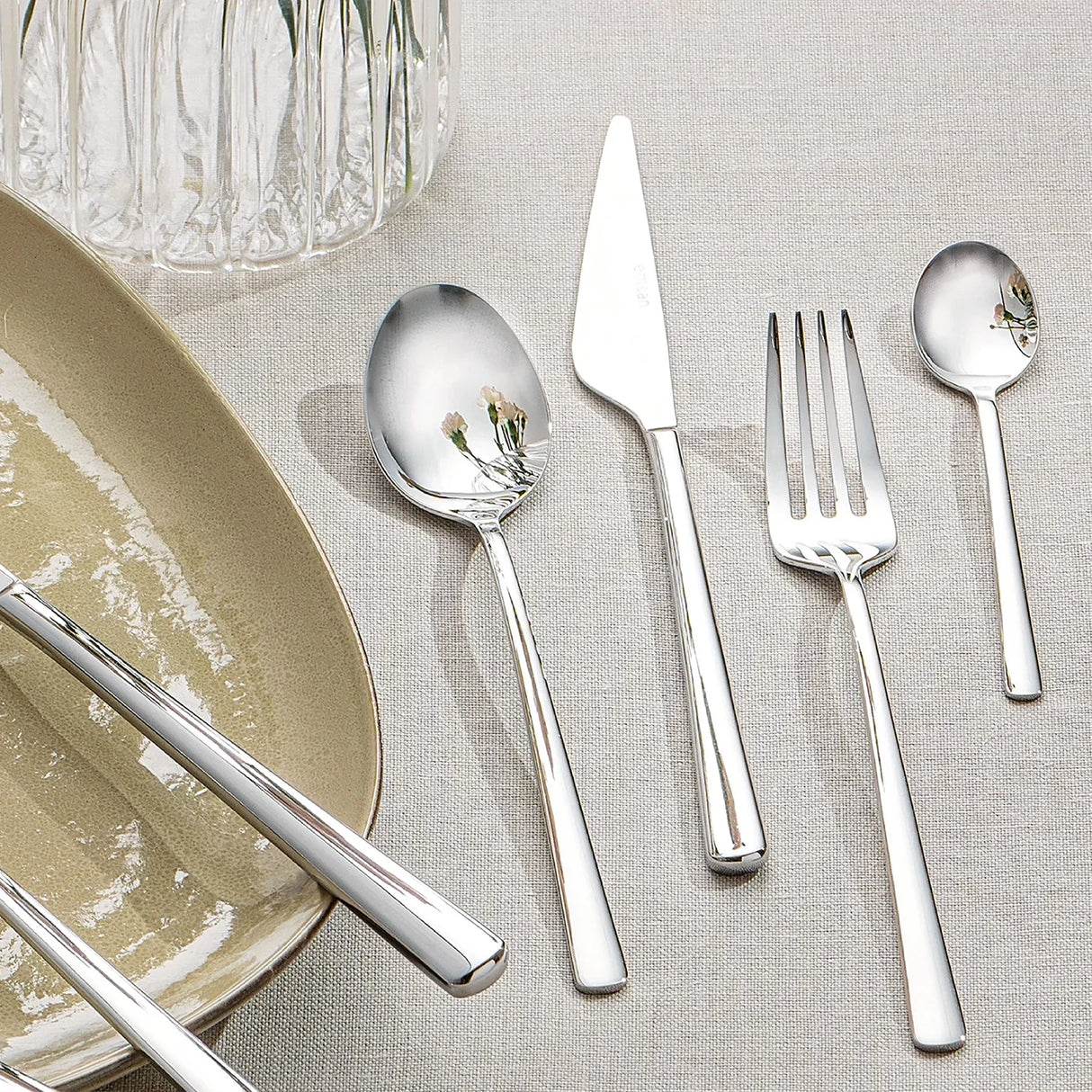 Emsan Ladin 84-Piece 12-Person Fork, Spoon, and Knife Set, Boxed - Emsan Jordan