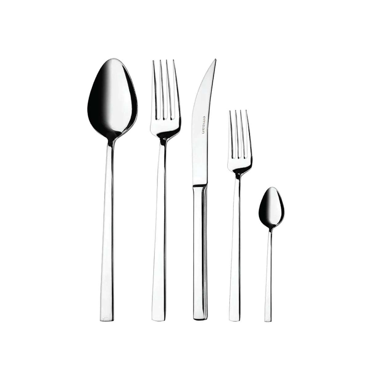 Emsan Talia 60-Piece 12-Person Boxed Fork, Spoon, and Knife Set - Emsan Jordan