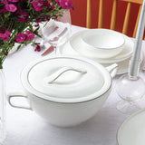 Emsan Fine Bone Freya 60-Piece 12-Person Round Dinner Set Platinum - Emsan Jordan