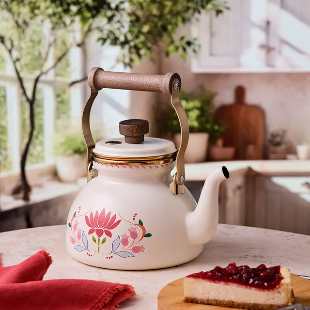 Emsan Nar Emaye Royal Enamel Teapot 2.4 Lt - Emsan Jordan