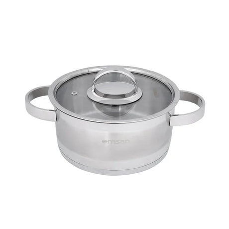 Emsan Karya 8-Piece Induction-Based Stainless Steel Cookware Set - Emsan Jordan