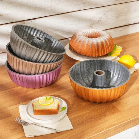 Emsan Griss Hardstone Gray Cast Cake Mold 24 cm - Emsan Jordan