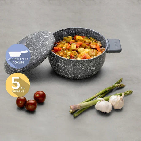 Emsan Perge Cast Deep Pot 24 cm - Emsan Jordan