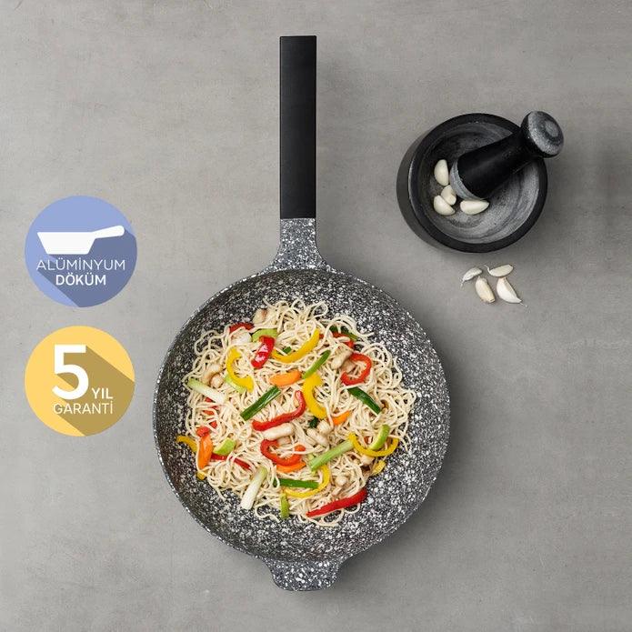 Emsan Perge Cast 30 cm Wok Pan - Emsan Jordan